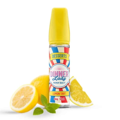 Lemon Tart by Dinner Lady ‘Desserts’ (50ml Zero Nicotine Shortfill)